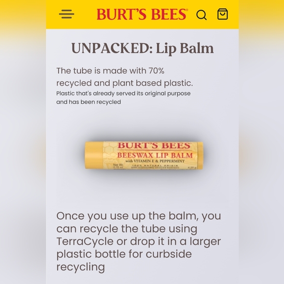 🌸 Burt's Bees Beeswax Lip Balm 4 Pack NIB / NWT - Picture 7 of 11
